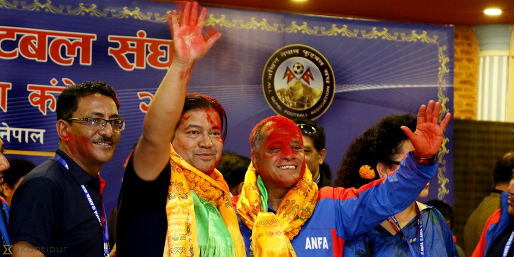 एन्फा अध्यक्षमा निलम्बित गणेश थापा निकटकै नरेन्द्रलाल श्रेष्ठ विजयी