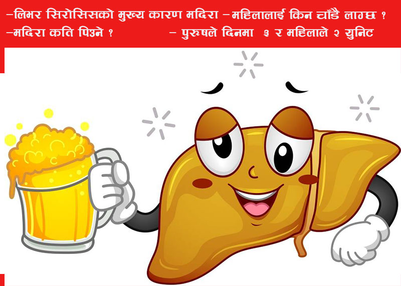 मदिराले कलेजोमा पार्ने असर
