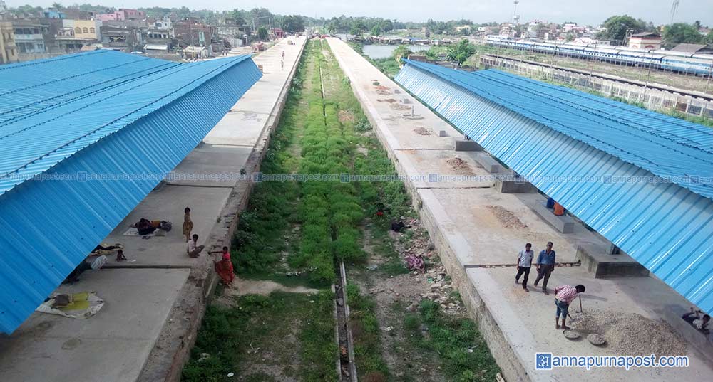 जयनगरदेखि बर्दिवाससम्म ६९ किलोमिटर रेल गुड्ने