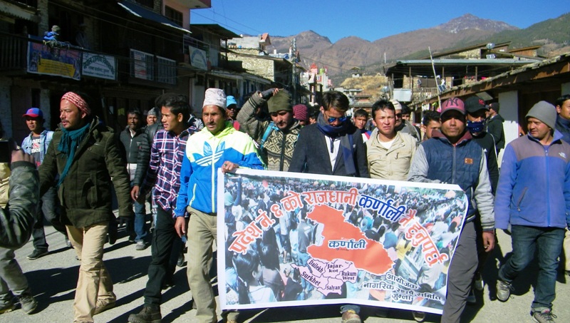 कर्णालीमा राजधानी माग्दै गरिएको आन्दोलन स्थगित
