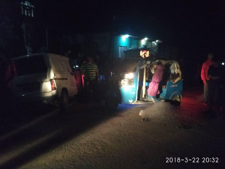 टेम्पो दुर्घटना हुँदा १ जनाको ज्यान गयो (अपडेट)