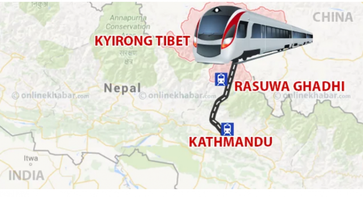 केरुङ-काठमाडौं रेल अनुदानमा बनाइदिन चीनलाई नेपालको प्रस्ताव