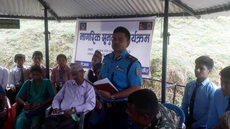 नागरिकहरुको सुरक्षाका लागी  प्रहरी विट निर्माण गरिने
