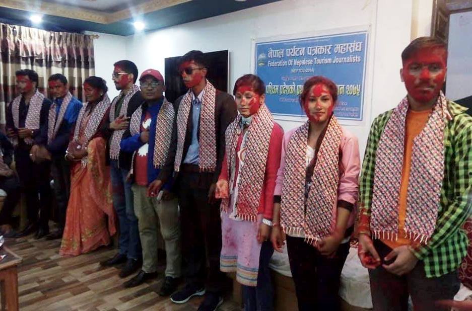 नेपाल पर्यटन पत्रकार महासंघ सुदूरपश्ञ्चिम अध्यक्षमा भट्टराई