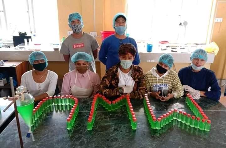 उत्पादनमा जोडियो विश्वविद्यालय, पहिलो चरणमा स्यानिटाइजर उत्पादन