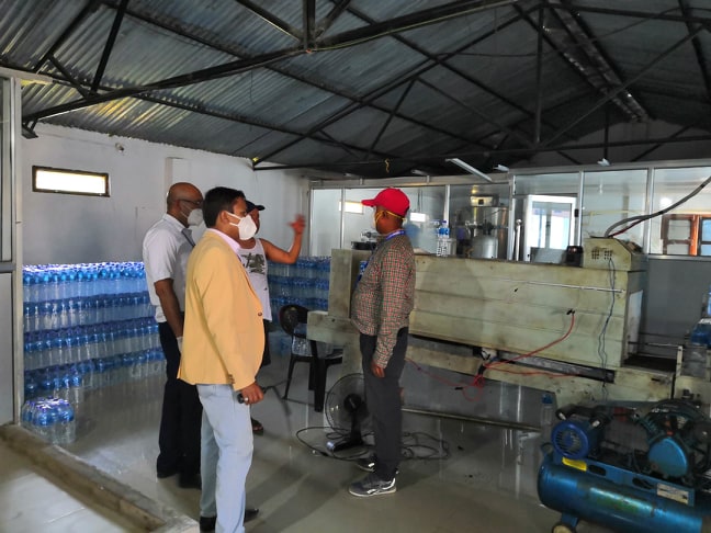 जिल्ला प्रशासनद्वारा पानी उद्योगको अनुगमन