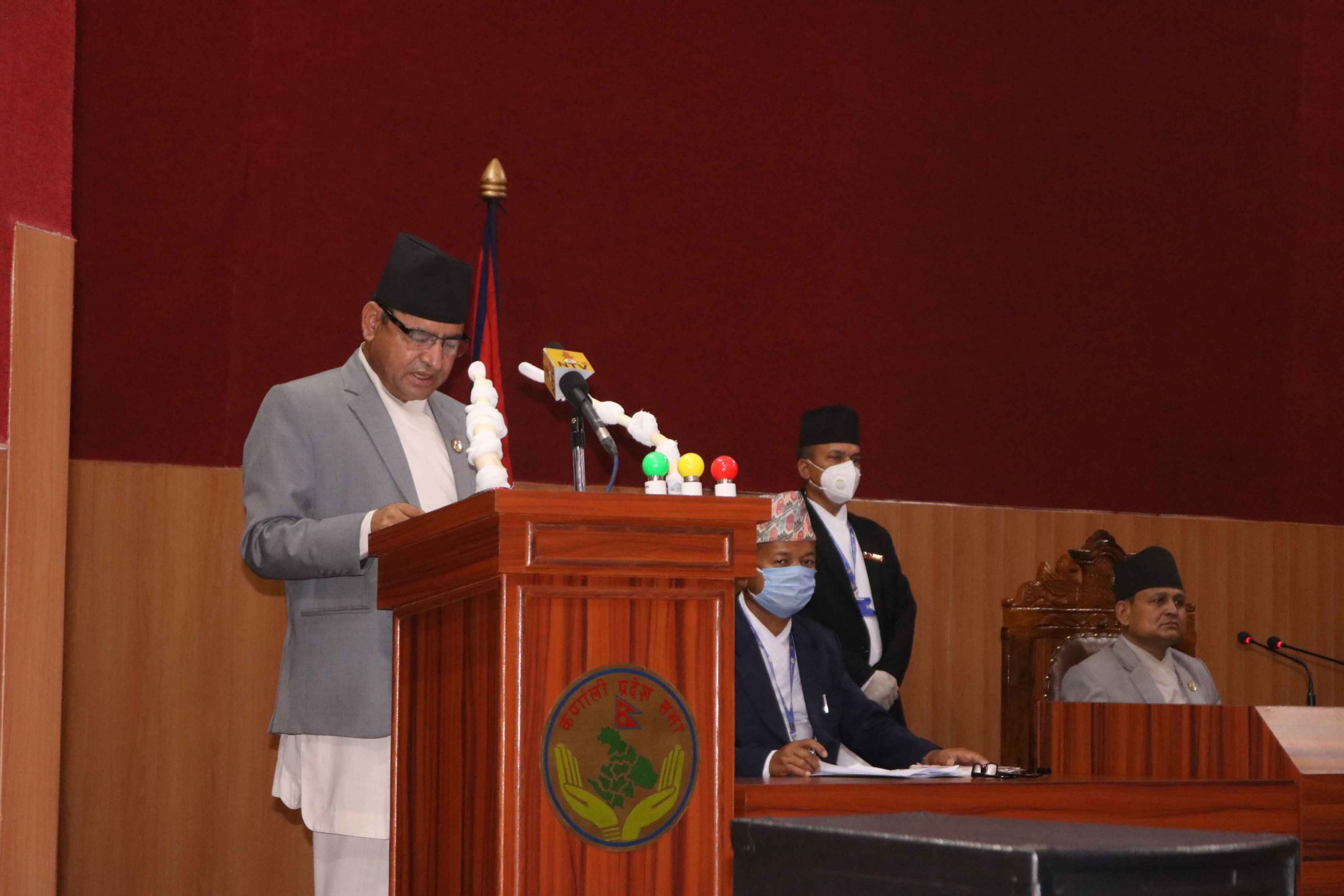कर्णाली प्रदेश सरकारद्वारा आर्थिक बर्ष २०७७/०७८ को बजेट प्रस्तुत