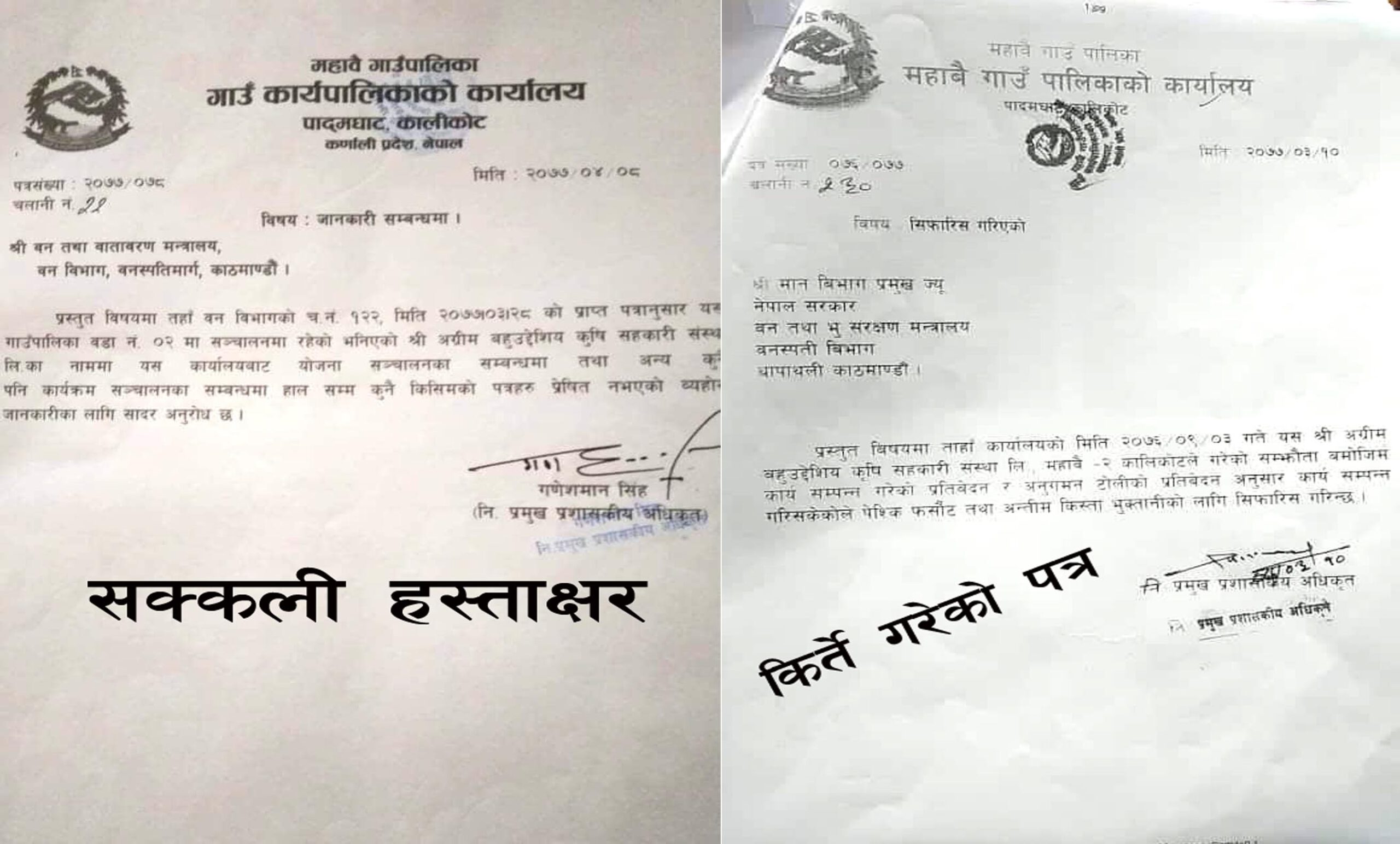 नेकपा कालिकोटका कार्यकर्ता किर्ते धन्दामा, जिल्ला पार्टी मुकदर्शक