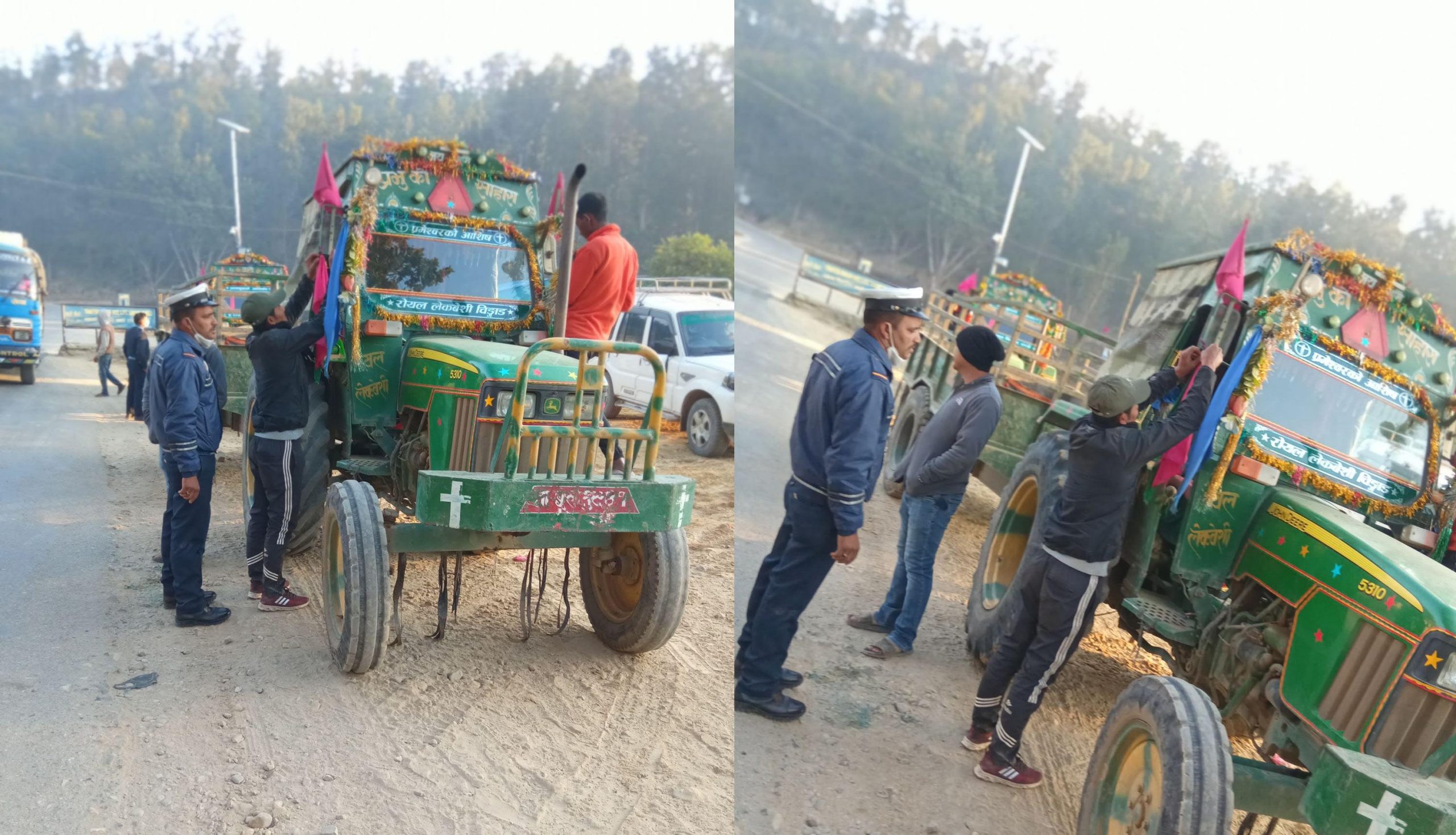 दुर्घटना न्यूनीकरणकालागि कदम चाल्दै ट्राफिक प्रहरी