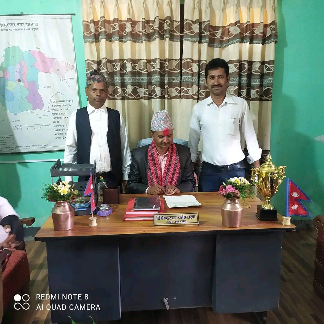 नवनिर्वाचित वडाअध्यक्ष कोईरालाद्धारा पदभार ग्रहण