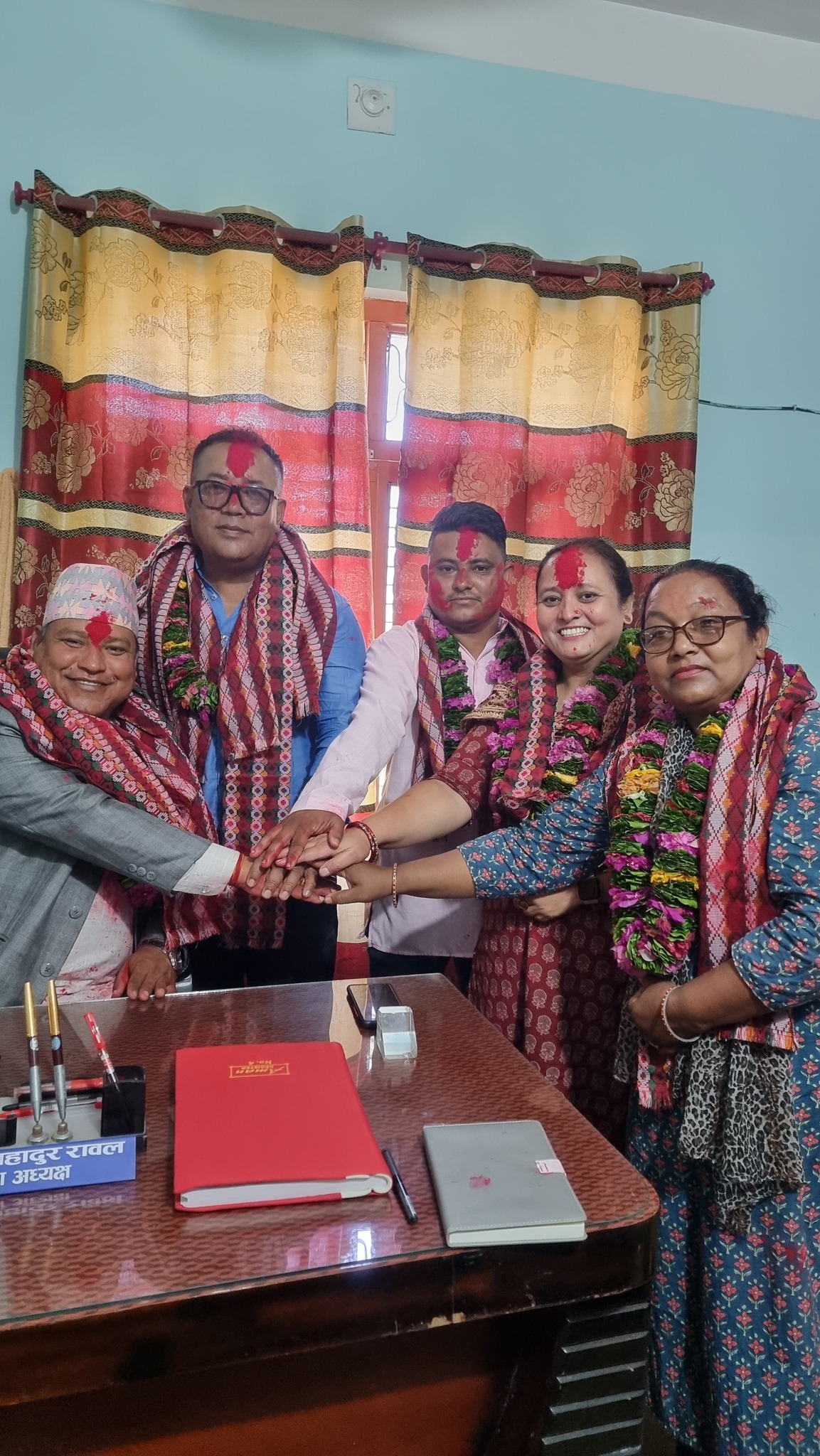 नवनिर्वाचित वडाअध्यक्ष रावलद्वारा पदभार ग्रहण