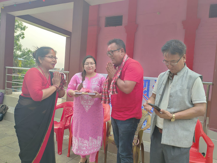 नेवाः देय् दबू सुर्खेतद्वारा श्रेष्ठलाई बधाई तथा शुभकामना