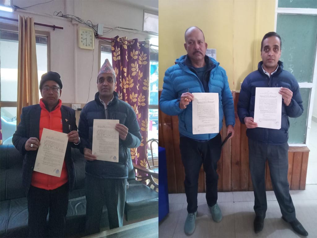 सामाजिक सुरक्षा कोषले गर्यो चिङ्गाड गाउँपालिका र देउती अस्पताल सँग सम्झौता
